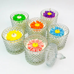 DAISY DELIGHT JAR SCENTED CANDLE
