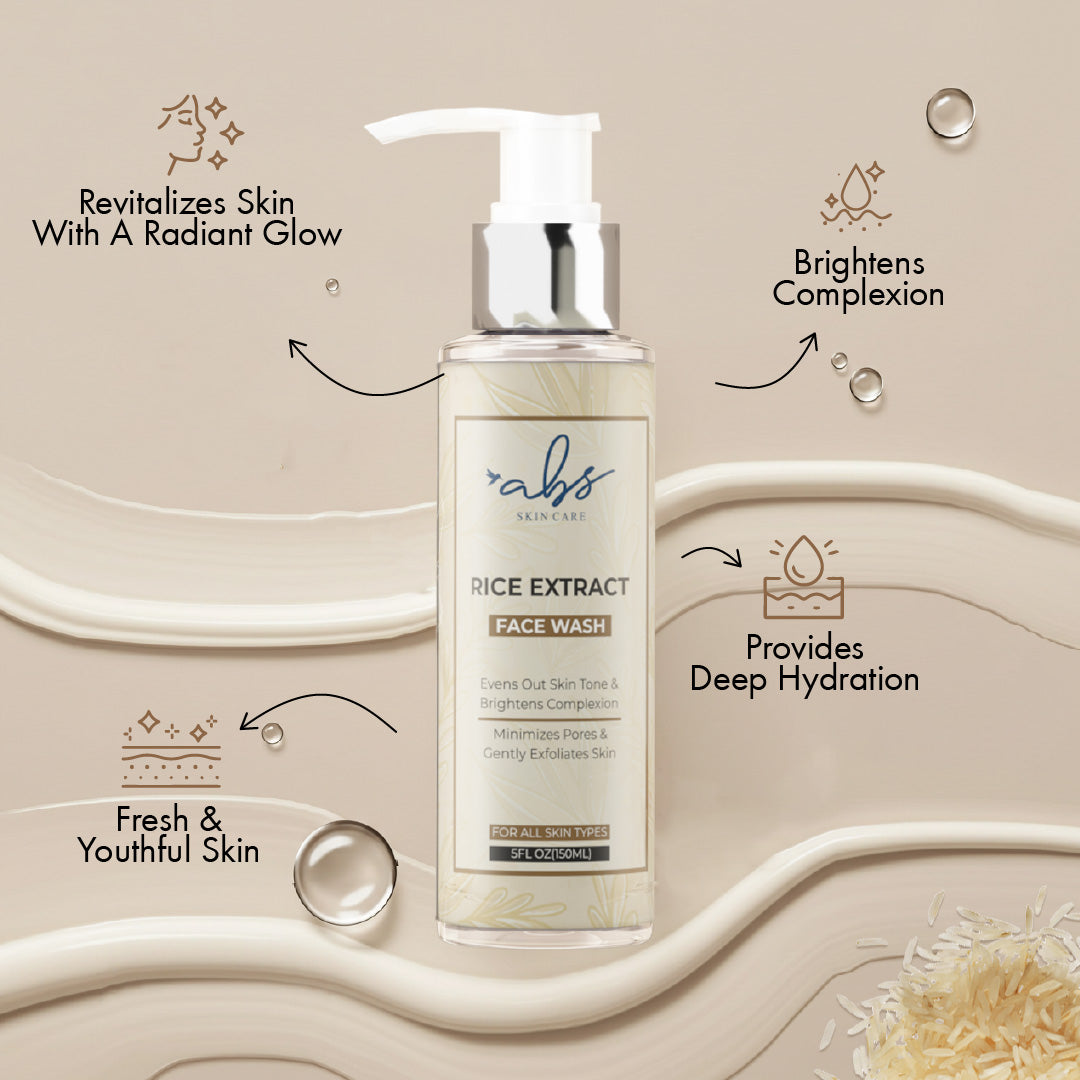 Skincare By ABS - Rice Extract Face Wash
